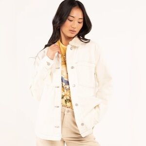 RSQ Women’s Sherpa Lined Denim Shacket